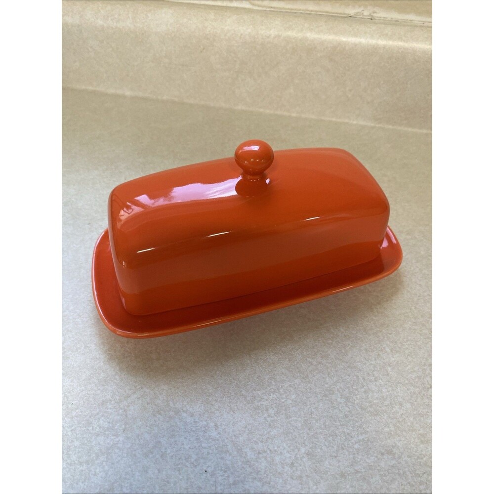 Sweese Orange Butter Dish with Dome Lid